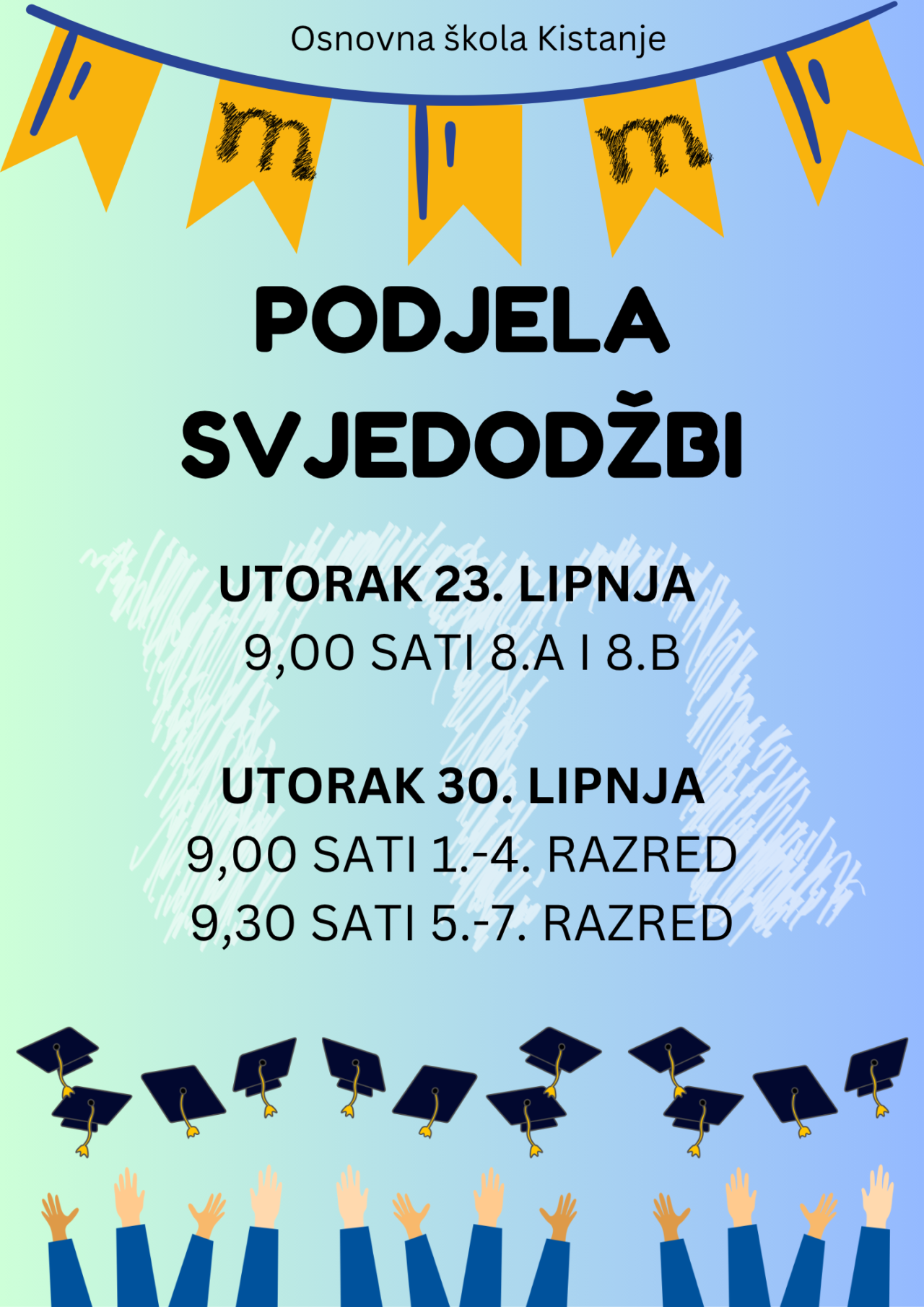 Podjela učeničkih svjedodžbi